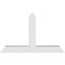 Ekena Millwork Portland Architectural Grade PVC Gable Bracket, 60"W x 37 1/2"H x 6"D x 6"F, 15/12 Pitch GBP060X38X0606POR00 - alternate 4